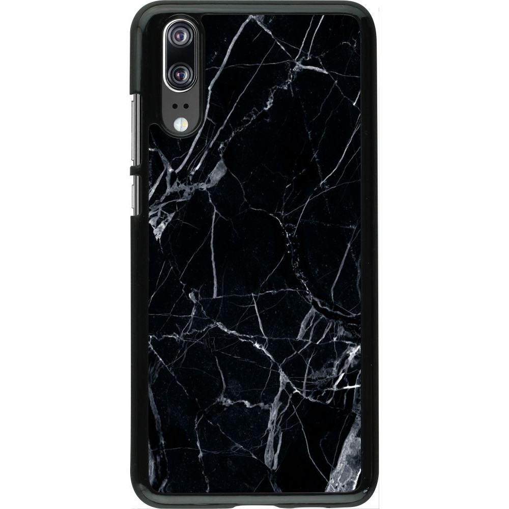 Coque Huawei P20 - Marble Black 01