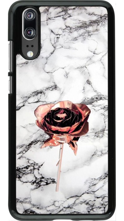 Coque Huawei P20 - Marble Rose Gold