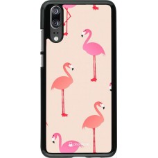 Hülle Huawei P20 - Pink Flamingos Pattern