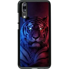 Hülle Huawei P20 - Tiger Blue Red