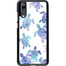 Coque Huawei P20 - Turtles pattern watercolor