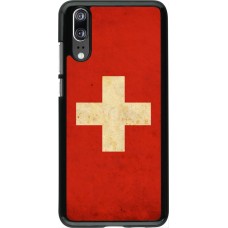 Hülle Huawei P20 - Vintage Flag SWISS