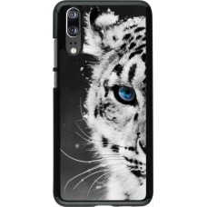 Hülle Huawei P20 - White tiger blue eye