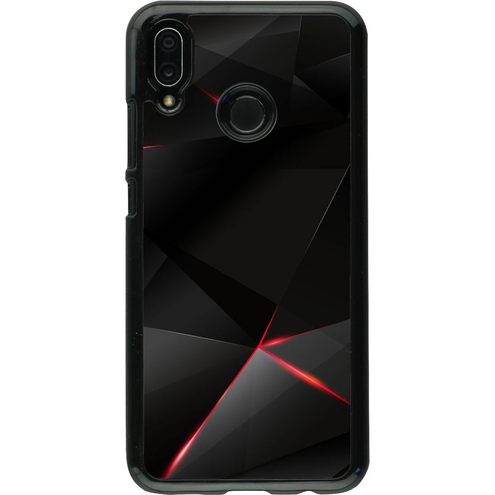 Coque Huawei P20 Lite - Black Red Lines