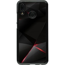 Coque Huawei P20 Lite - Black Red Lines