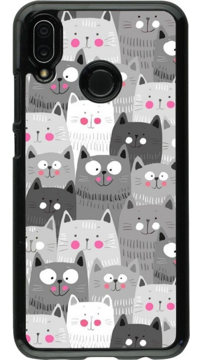 Coque Huawei P20 Lite - Chats gris troupeau