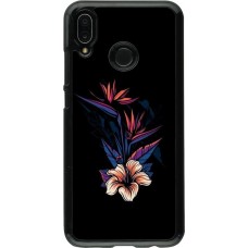 Hülle Huawei P20 Lite - Dark Flowers
