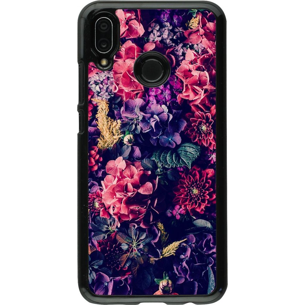 Hülle Huawei P20 Lite - Flowers Dark