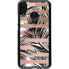 Coque Huawei P20 Lite - Palm trees gold stripes