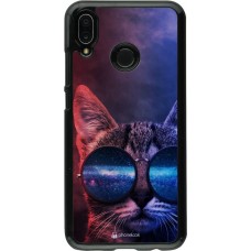 Coque Huawei P20 Lite - Red Blue Cat Glasses