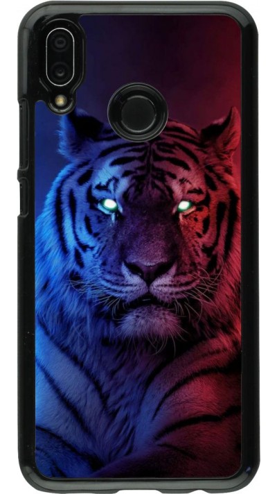 Coque Huawei P20 Lite - Tiger Blue Red
