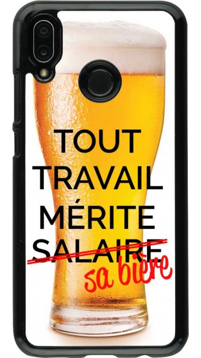 Coque Huawei P20 Lite - Tout travail mérite sa bière