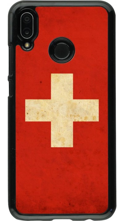 Coque Huawei P20 Lite - Vintage Flag SWISS