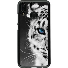 Coque Huawei P20 Lite - White tiger blue eye
