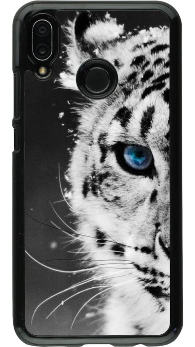 Coque Huawei P20 Lite - White tiger blue eye