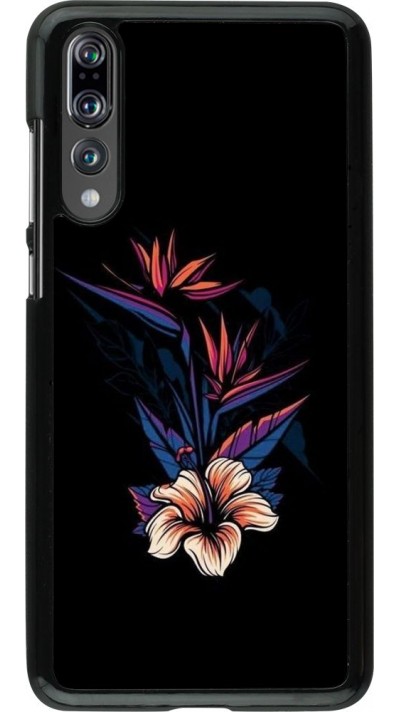 Coque Huawei P20 Pro - Dark Flowers