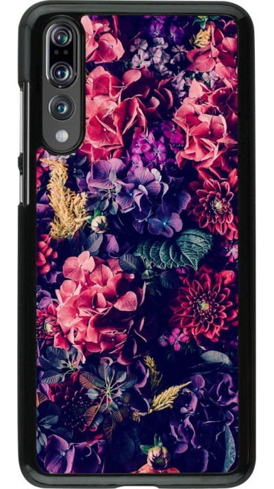 Coque Huawei P20 Pro - Flowers Dark