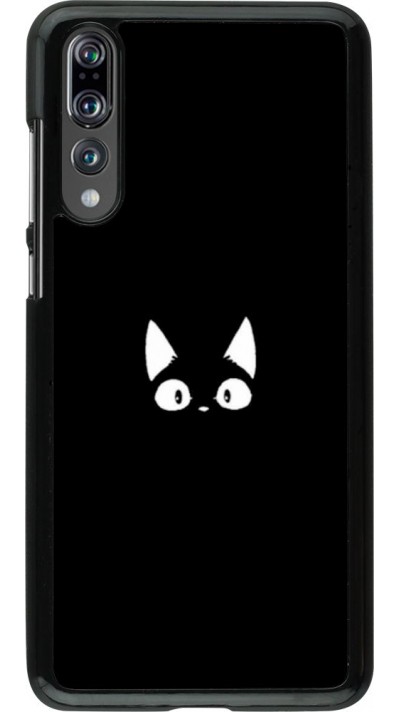 Coque Huawei P20 Pro - Funny cat on black