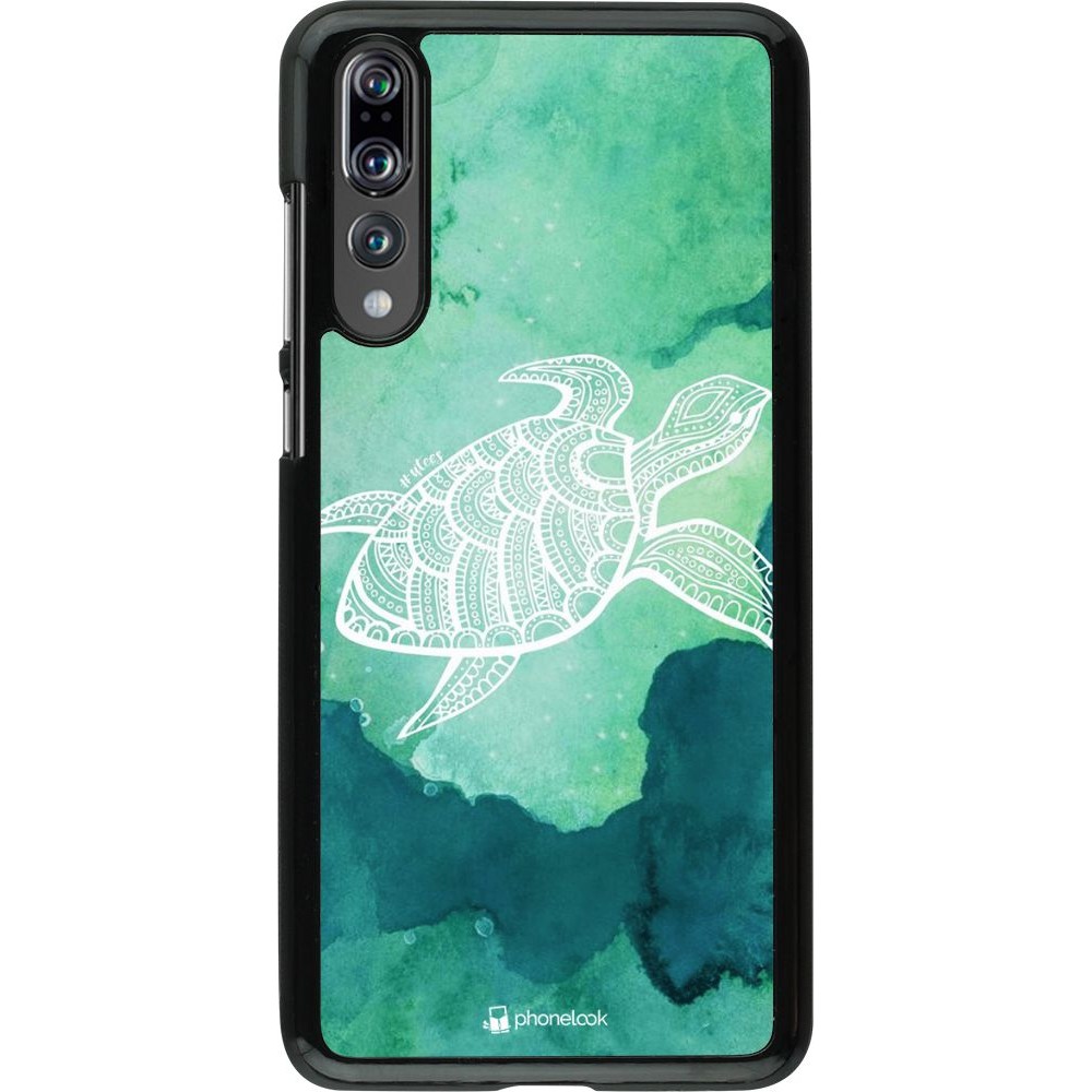 Hülle Huawei P20 Pro - Turtle Aztec Watercolor