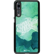 Hülle Huawei P20 Pro - Turtle Aztec Watercolor