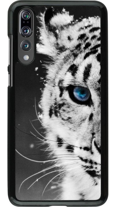Coque Huawei P20 Pro - White tiger blue eye