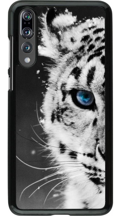 Hülle Huawei P20 Pro - White tiger blue eye