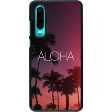 Hülle Huawei P30 - Aloha Sunset Palms