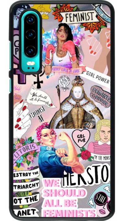 Coque Huawei P30 - Girl Power Collage
