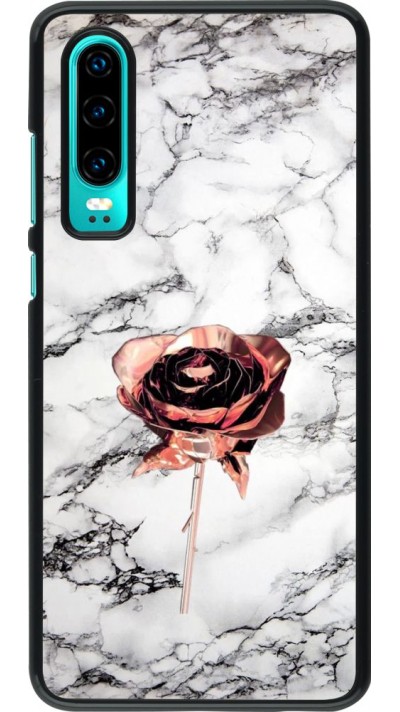 Coque Huawei P30 - Marble Rose Gold
