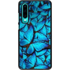 Coque Huawei P30 - Papillon - Bleu