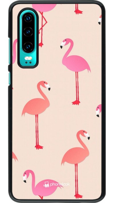 Coque Huawei P30 - Pink Flamingos Pattern