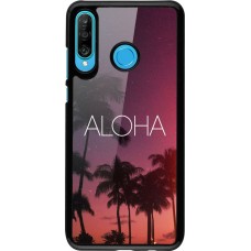 Coque Huawei P30 Lite - Aloha Sunset Palms