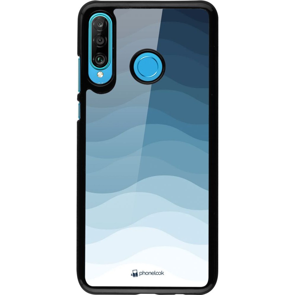 Coque Huawei P30 Lite - Flat Blue Waves