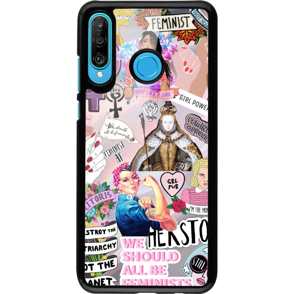 Coque Huawei P30 Lite - Girl Power Collage