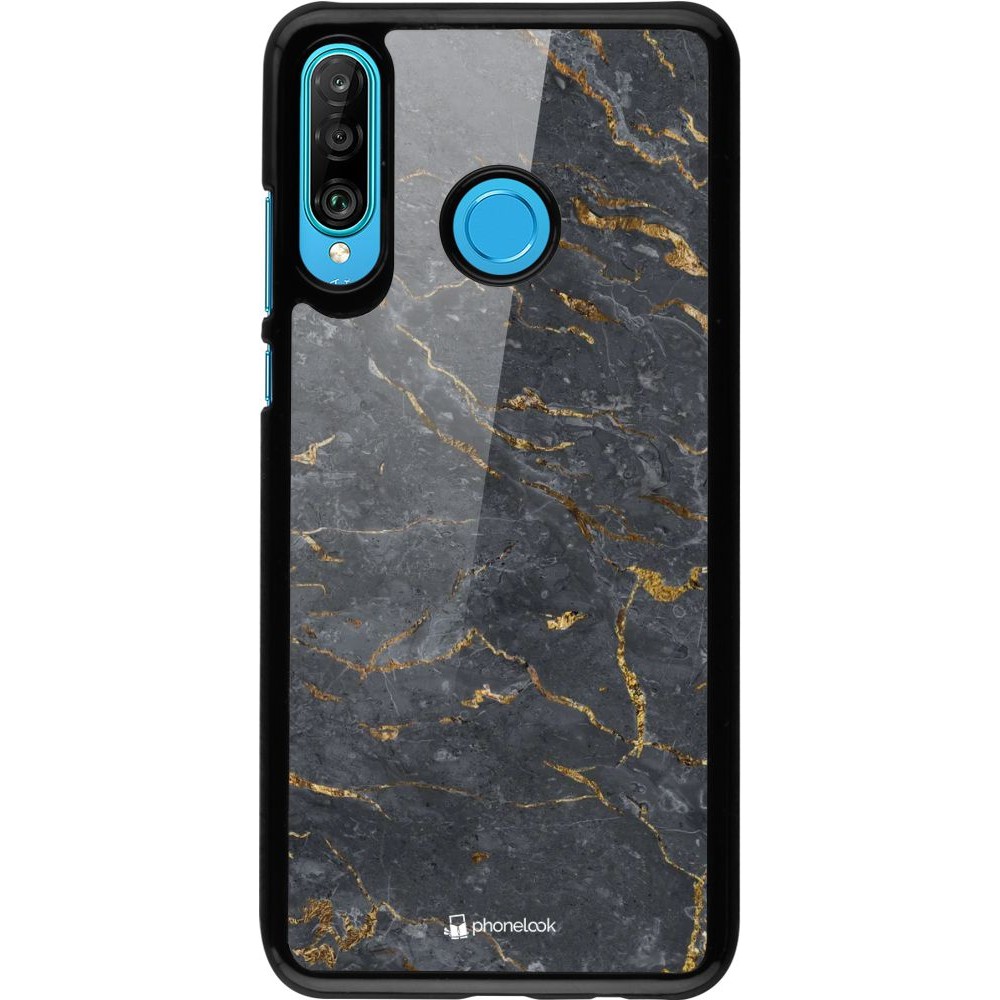 Coque Huawei P30 Lite - Grey Gold Marble