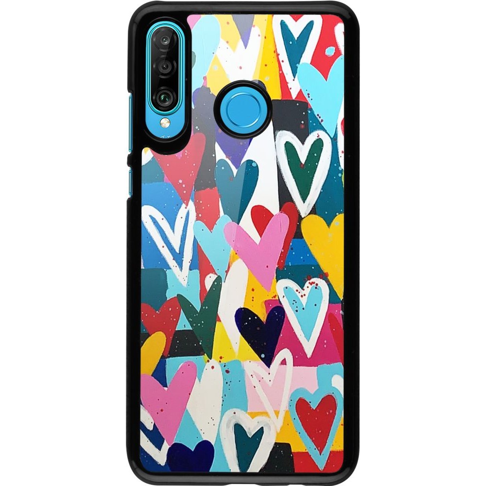 Coque Huawei P30 Lite - Joyful Hearts