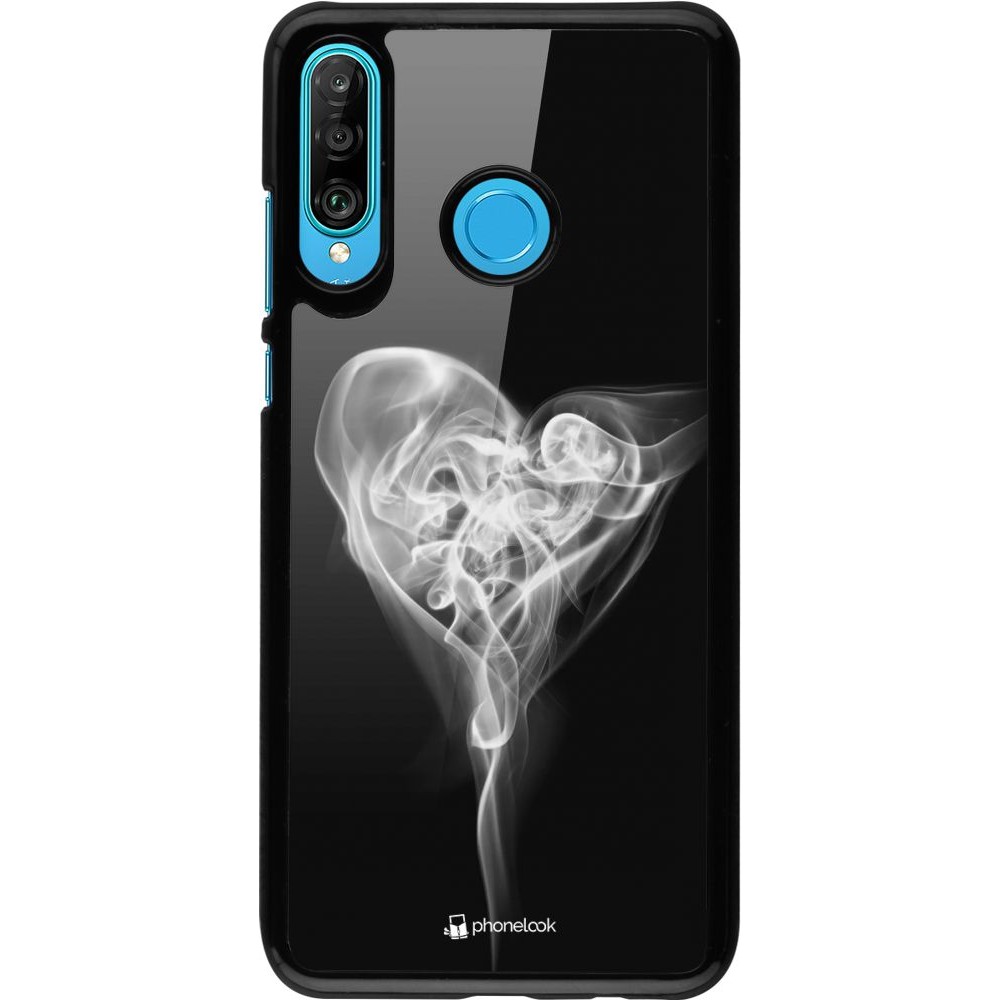 Coque Huawei P30 Lite - Valentine 2022 Black Smoke