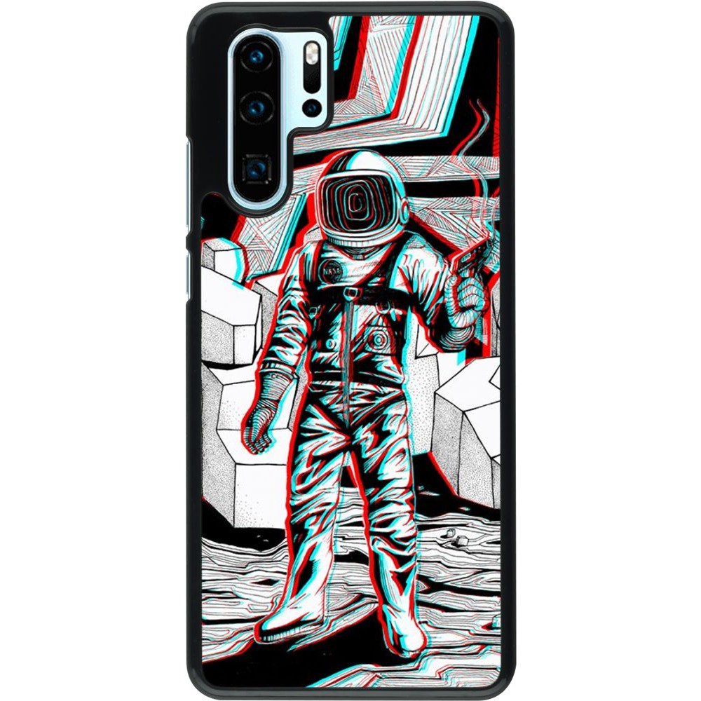 Hülle Huawei P30 Pro - Anaglyph Astronaut