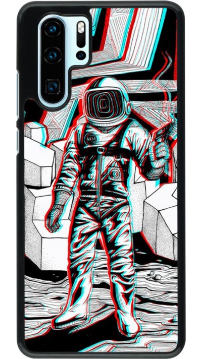 Hülle Huawei P30 Pro - Anaglyph Astronaut