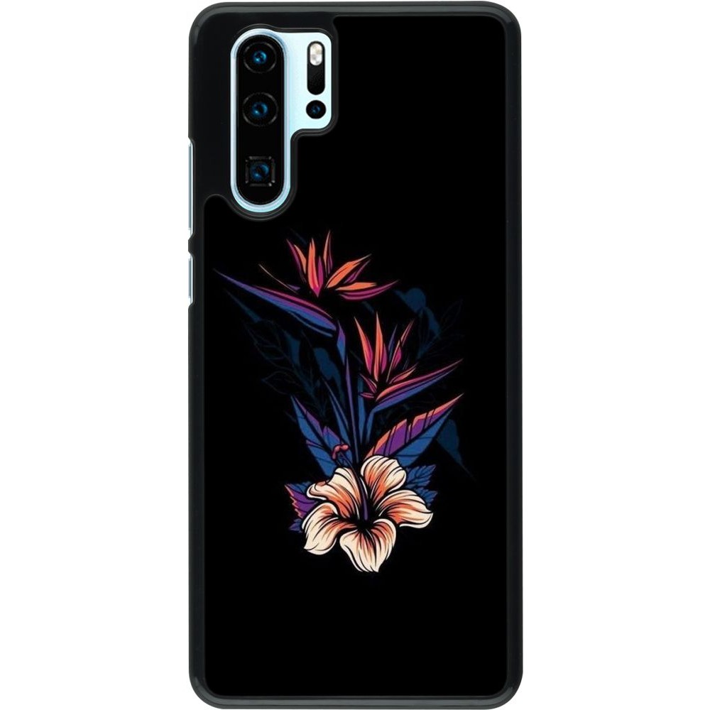 Coque Huawei P30 Pro - Dark Flowers