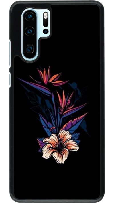 Coque Huawei P30 Pro - Dark Flowers