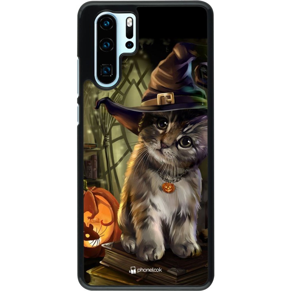 Hülle Huawei P30 Pro - Halloween 21 Witch cat