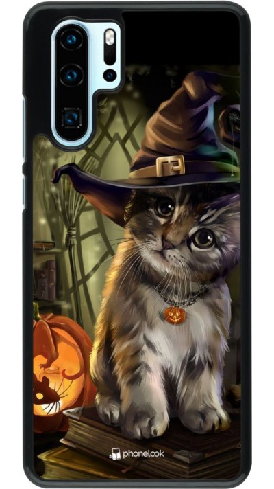 Coque Huawei P30 Pro - Halloween 21 Witch cat