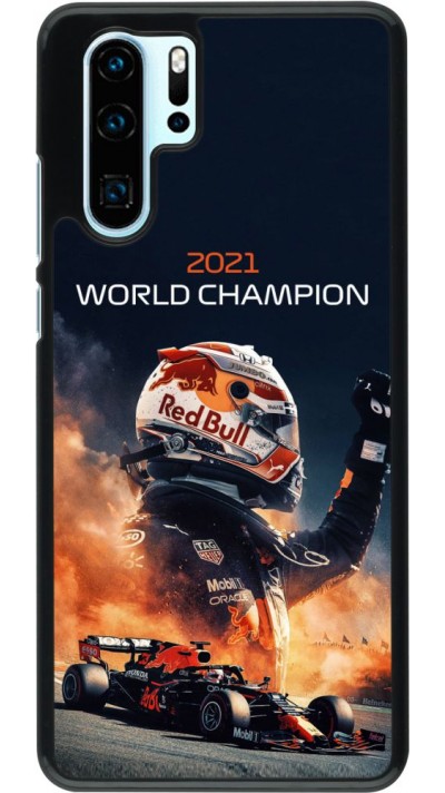 Coque Huawei P30 Pro - Max Verstappen 2021 World Champion