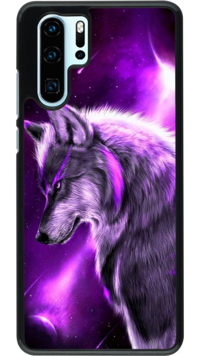 Coque Huawei P30 Pro - Purple Sky Wolf