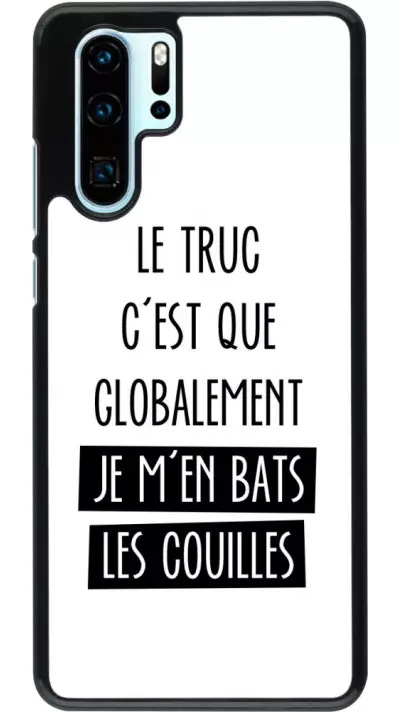 Coque Huawei P30 Pro - Le truc globalement bats les couilles