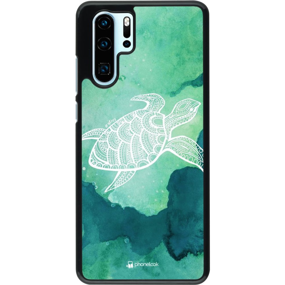 Coque Huawei P30 Pro - Turtle Aztec Watercolor