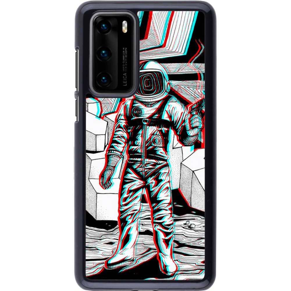 Coque Huawei P40 - Anaglyph Astronaut