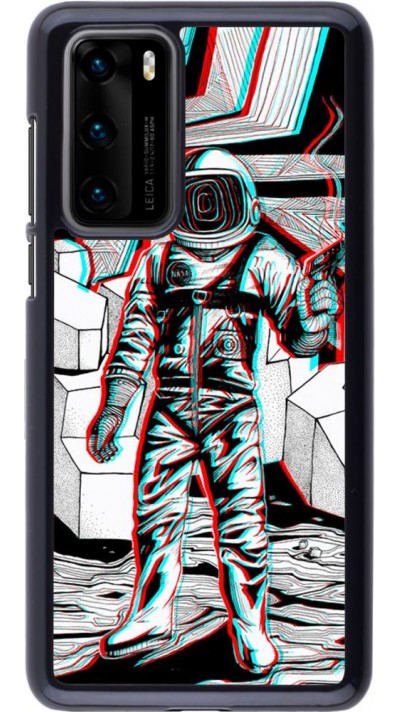 Coque Huawei P40 - Anaglyph Astronaut