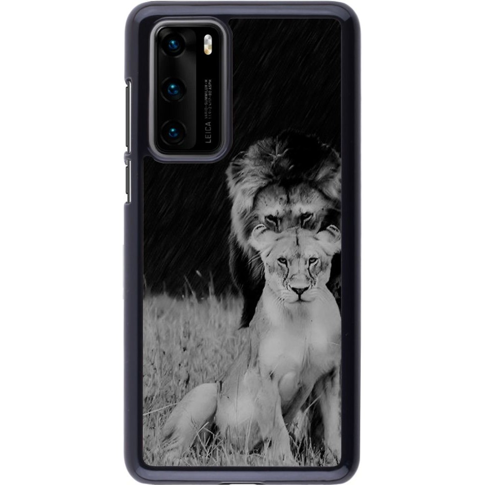 Coque Huawei P40 - Angry lions